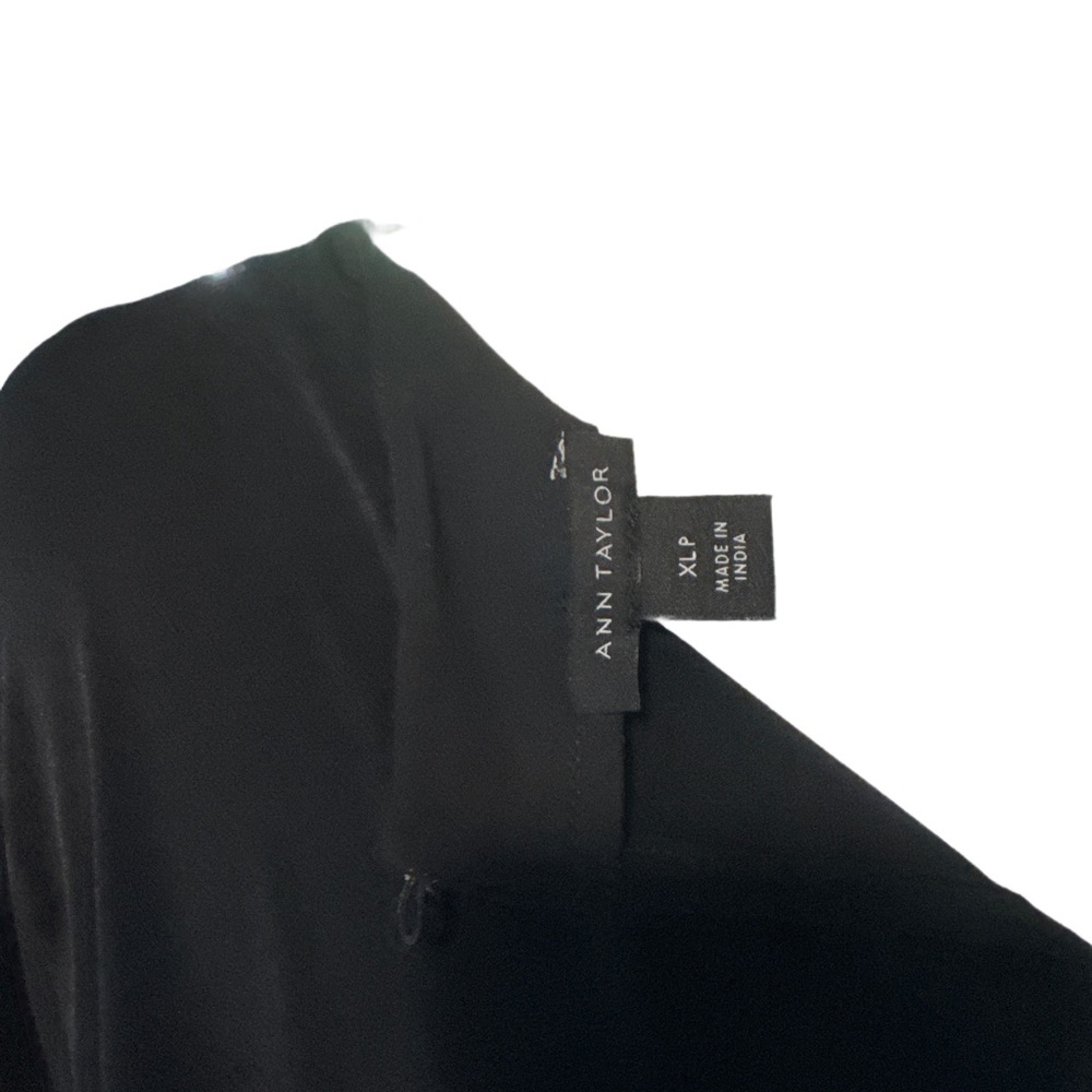 Ann Taylor Black Blouse with Embellished Cuffs - Picture 2 of 7